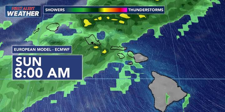 First Alert Weather Days declared for Sunday and Monday ahead of heavy rain, scattered thunderstorms