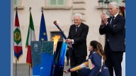 Cauldron for Milan Cortina Winter Olympics lit at Italy's presidential palace with 2 months to go