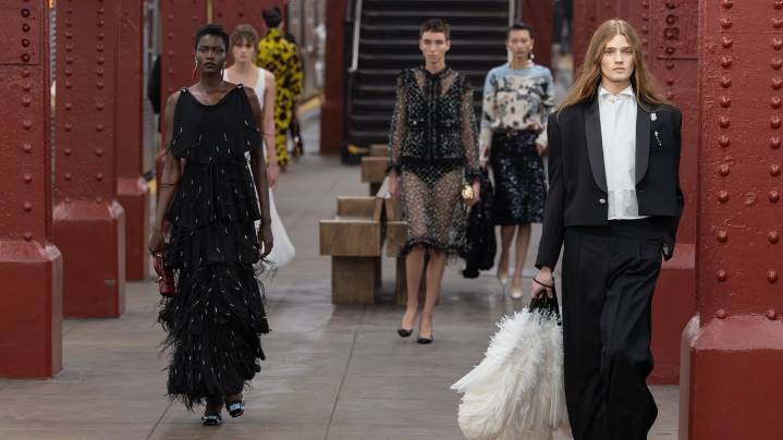 Chanel's new showman stages an ode to NYC with star-packed runway show on a real subway platform