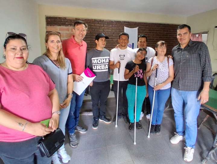 Castelli: trabajo articulado de Nachec con personas no videntes para impulsar proyectos inclusivos