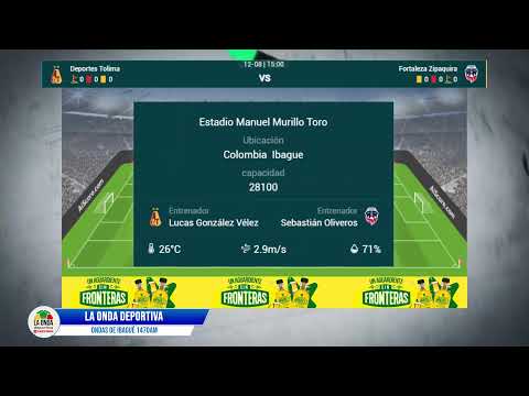 Win Sports EN VIVO, Tolima vs. Fortaleza vía RCN por la Liga BetPlay 2025