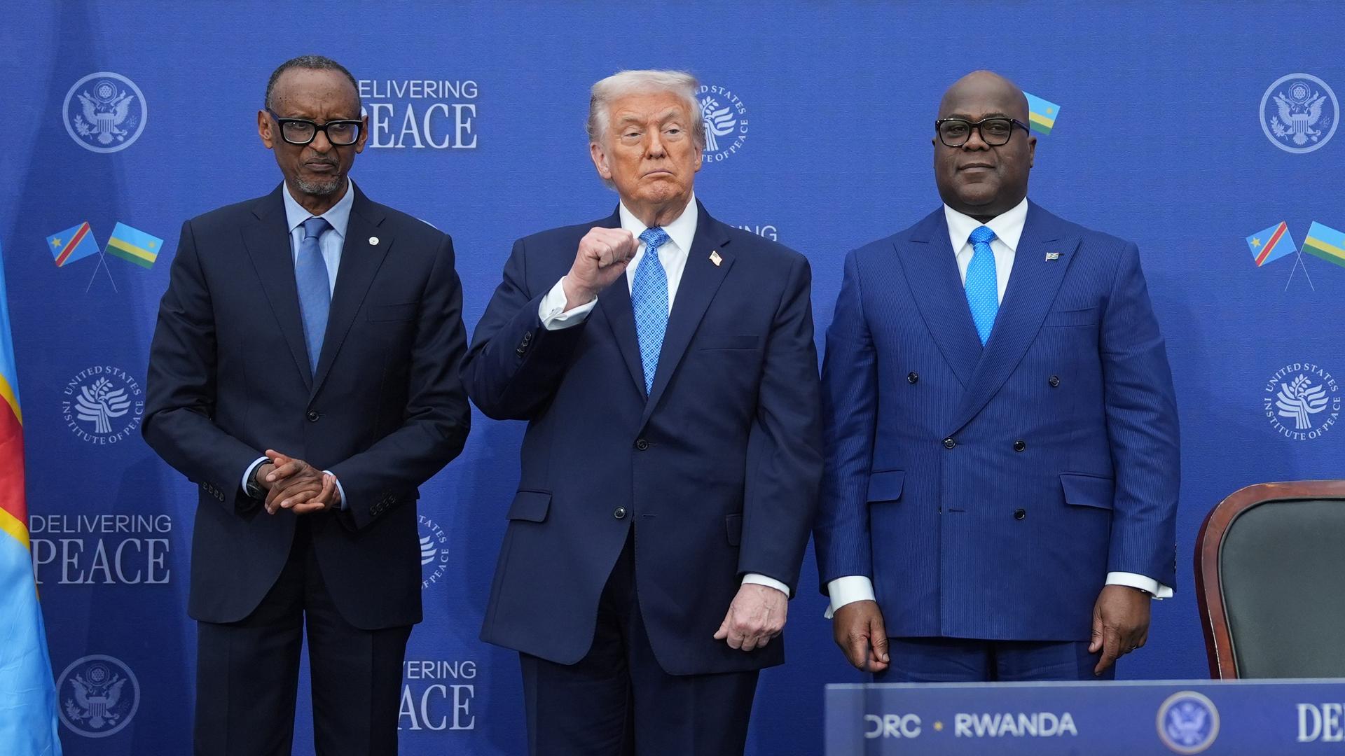 Trump praises Congo and Rwanda for their courage as they sign US