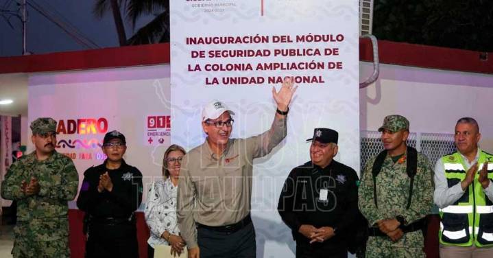 Erasmo González entrega módulo de seguridad en Ampliación Unidad Nacional