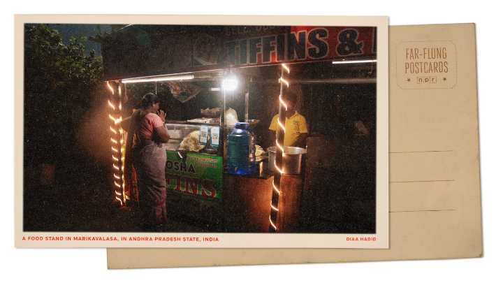 Photo: Indian food stand offers late meal for working women : NPR