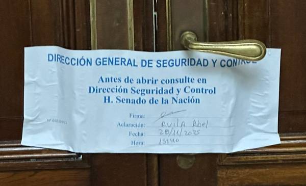 Grave denuncia de una senadora de UP contra el personal de seguridad a cargo de Villarruel