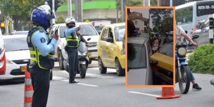 Conductor de transporte informal fue capturado tras arrollar a un agente de tránsito en Medellín: esto dijo la Secretaría de Movilidad