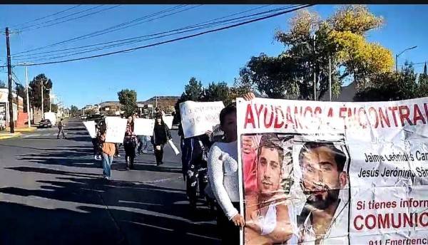 Marchan por desaparición de Jaime y Jerónimo