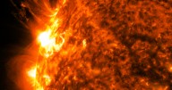 Geomagnetic storm watch issued after powerful solar flare is seen erupting from sun