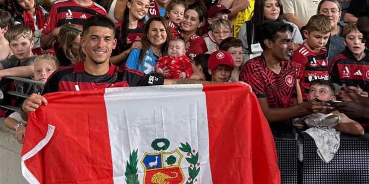 Aydan Hammond celebró triunfo en clásico de Sidney con la bandera del Perú: ¿acaso es un ‘guiño’ a la selección nacional?