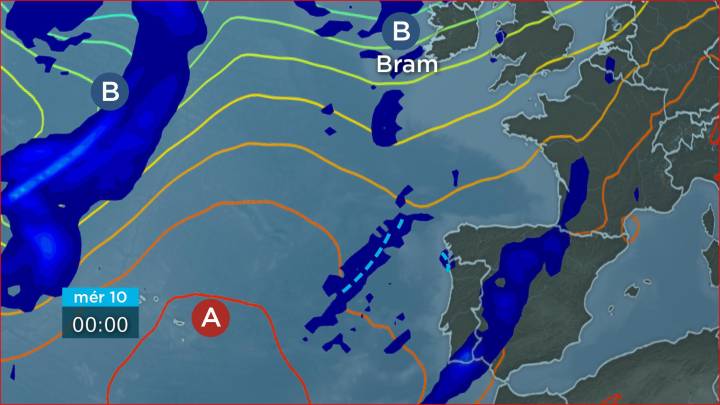 Mércores de anticiclón, pero xoves arrímase outra fronte