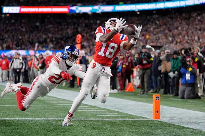 Patriots-Giants: Rookie receiver making most of limited targets