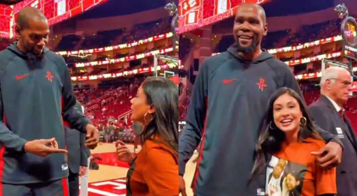 Kevin Durant Lights Up After Spotting Long-Lost College Friend In Heartwarming Viral Moment [VIDEO]