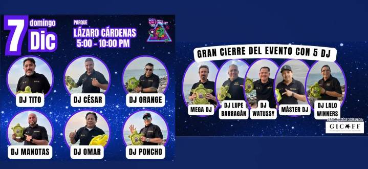 Parque Lázaro Cárdenas será sede de la gran 80’s 90’s Disco Night este 7 de diciembre