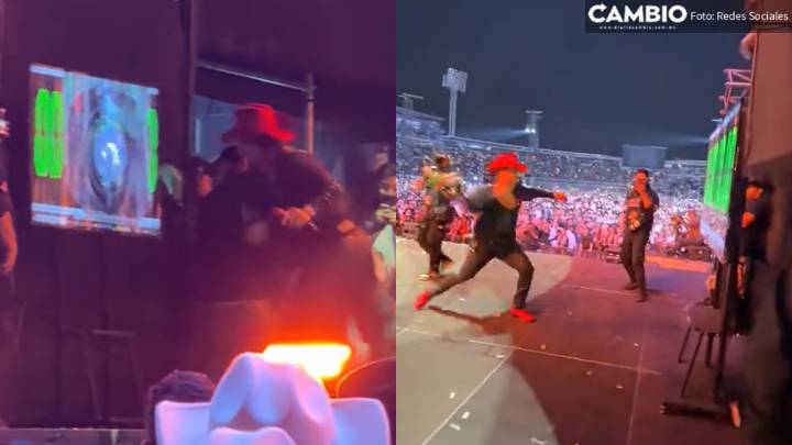 Eduin Caz rompe pantalla en pleno concierto y le llueven críticas (VIDEO)