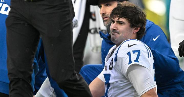 Colts confirm QB Daniel Jones has season-ending Achilles injury, backup Riley Leonard also hurt