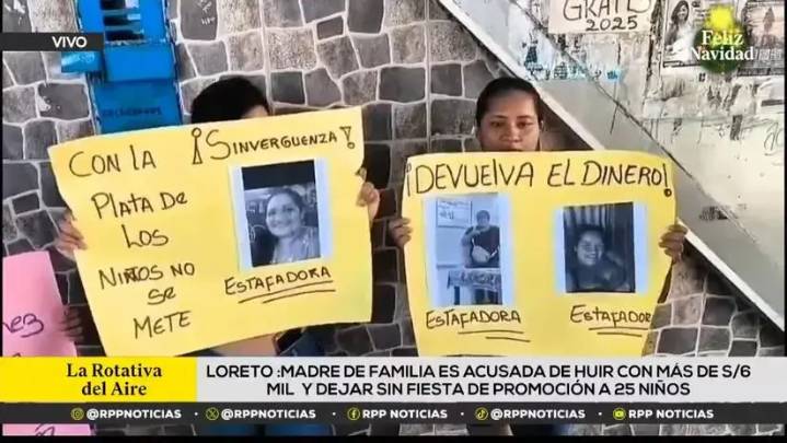 Loreto: denuncian que madre de familia desaparece con más de S/ 6 mil y deja sin fiesta de promoción a niños de inicial
