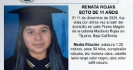 Se busca Renata Rojas Soto de 11 años de edad