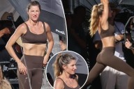 Gisele Bündchen shows off fit figure in sun