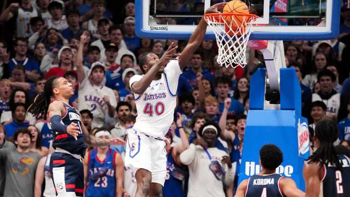 Kansas basketball vs UConn photos from Allen Fieldhouse