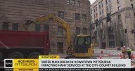 Water main break shuts down county courthouse, City