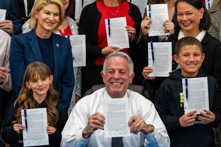 Lombardo signs CCSD school zone safety bill; 206 kids struck this year