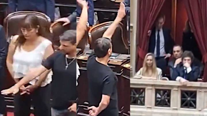 "Los Juegos del Hambre" y un gesto provocador: Juan Grabois desafió a Javier Milei en plena jura