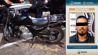 Detienen a motociclista con vehículo robado en Lomas de Nogales 2