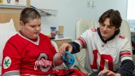 Ohio State QB Julian Sayin visits patients at Nationwide Children’s after win over Michigan