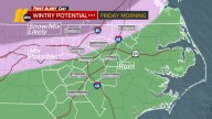 Wintry mix expected Friday across Central North Carolina: Weather timeline