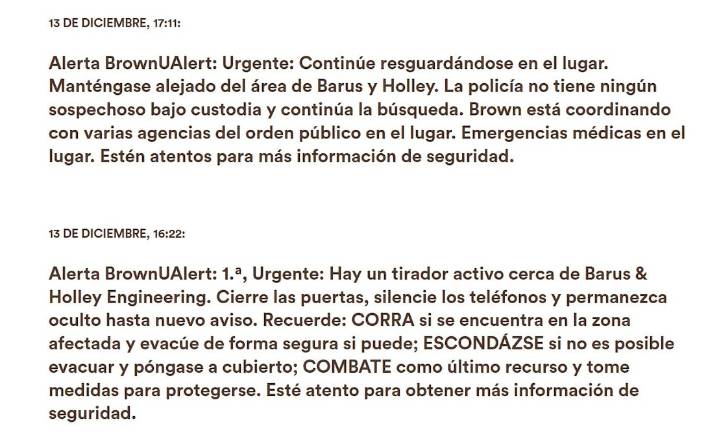 Dos fallecidos y múltiples heridos graves deja ataque en campus universitario en EE. UU.