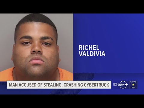 St. Pete man accused of stealing, crashing Cybertruck