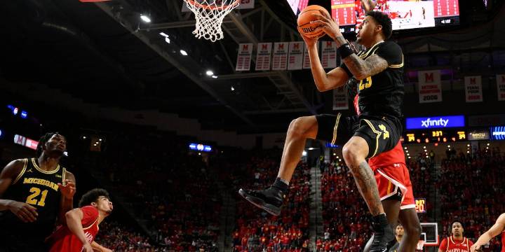 No. 2 Michigan stays undefeated with a 101-83 victory over Maryland