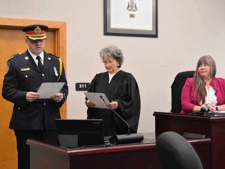 Chad Maxwell sworn in as Deputy Chief of Cornwall Police Service