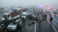 Dense fog causes massive pile-ups in Haryana; many injured