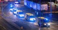 Huge convoy of 60 police vans spotted on Merseyside roads