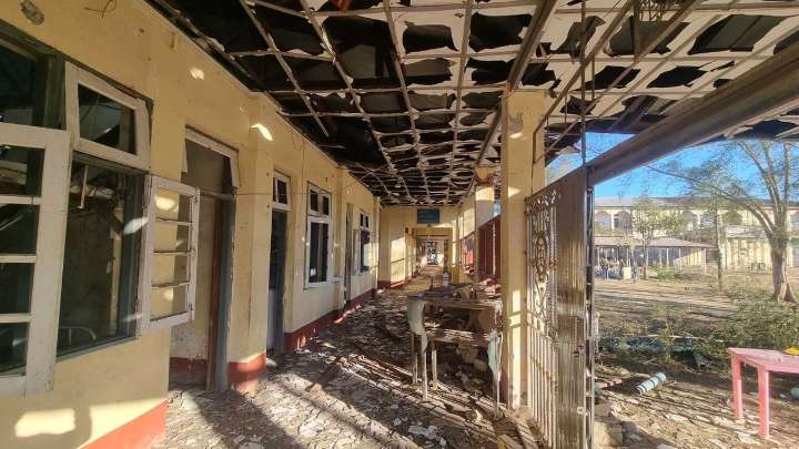 An airstrike on a hospital in a rebel-controlled area of Myanmar kills 34 and injures 80