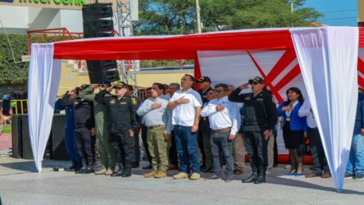 Presidente Jerí verifica avances contra la delincuencia en Talara