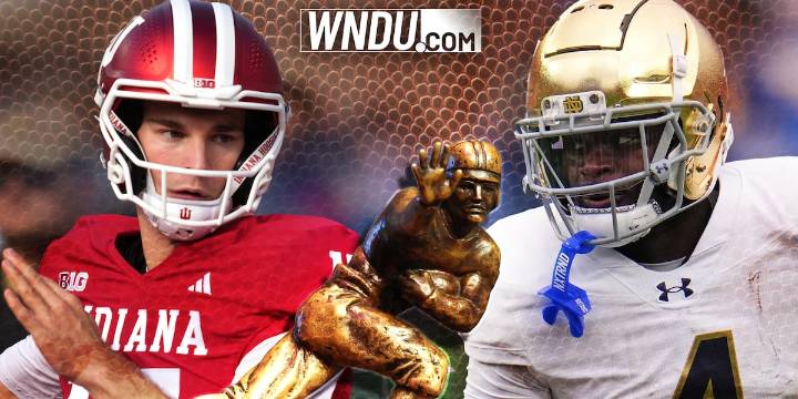Notre Dame’s Jeremiyah Love, IU’s Fernando Mendoza named Heisman Trophy finalists