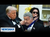 President Donald Trump awards medals to Kennedy Center Honorees.