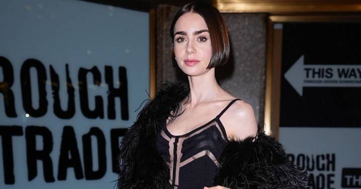 Lily Collins in Semi-Sheer Catsuit Deserves Attention & Applause