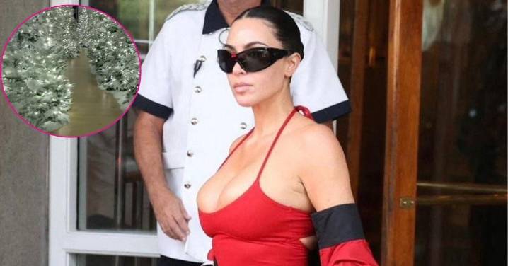 Kim Kardashian Slammed for 'Hilariously Tacky' Christmas Decor After Showing Off Dozens of Trees