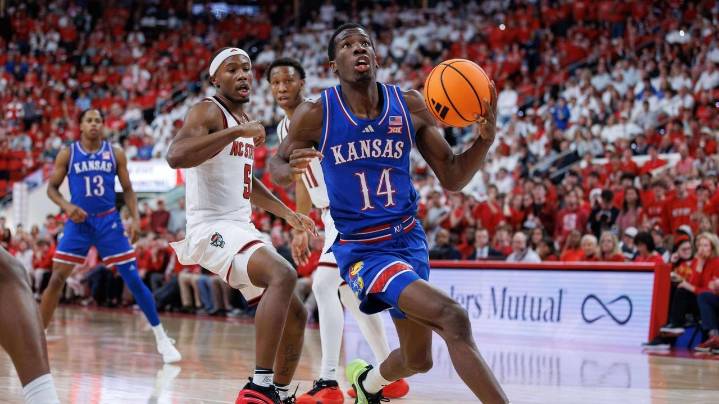 Council's huge day, final-play stop help No. 19 Kansas edge NC State in overtime 77