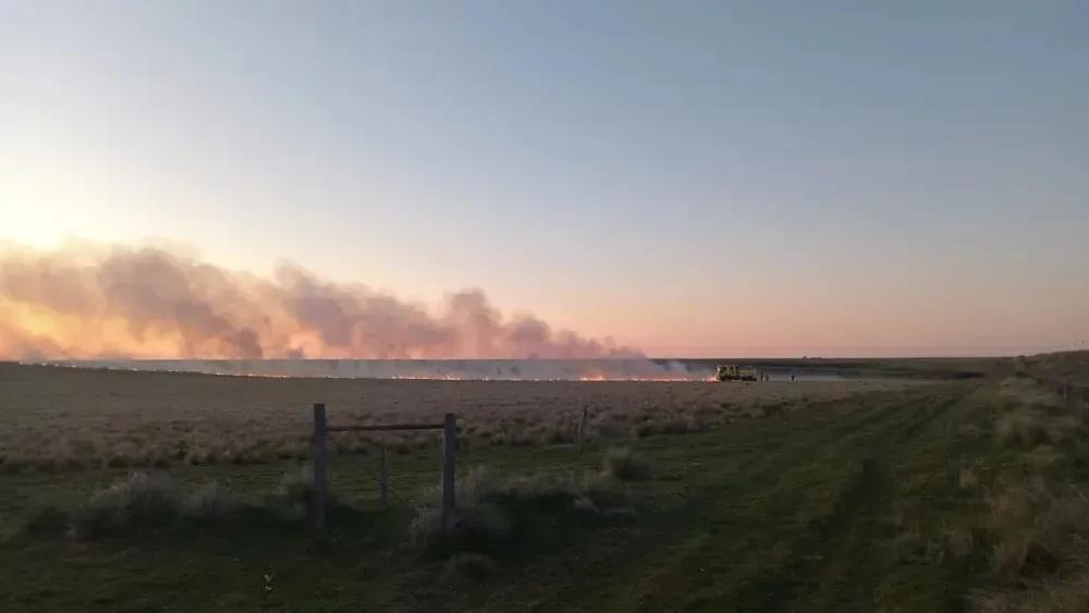 Alerta en el sudoeste bonaerense: hay alto riesgo de incendios por la ola de calor