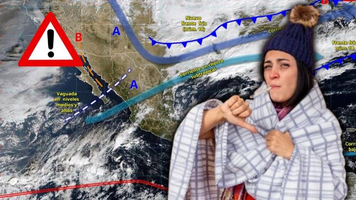 Frente Frío 19 provocará heladas de hasta -10 grados para el lunes 8 de diciembre en estos estados