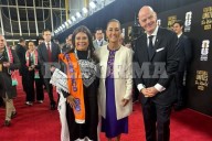 Acuden Sheinbaum y Brugada  a sorteo del Mundial