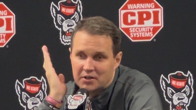 Will Wade postgame press conference video after NC State vs Kansas