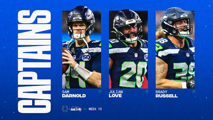 Seahawks Announce Week 15 Captains vs. The Colts