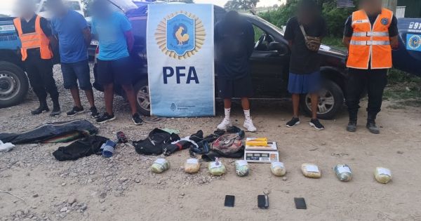 Cayeron cuatro narcos en la Ruta 50: secuestraron varios kilos de droga