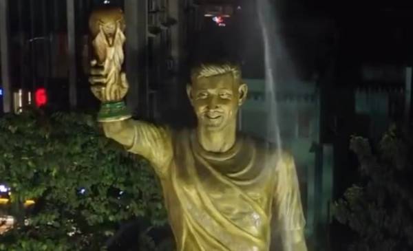 India homenajea a Lionel Messi con la estatua más grande del mundo