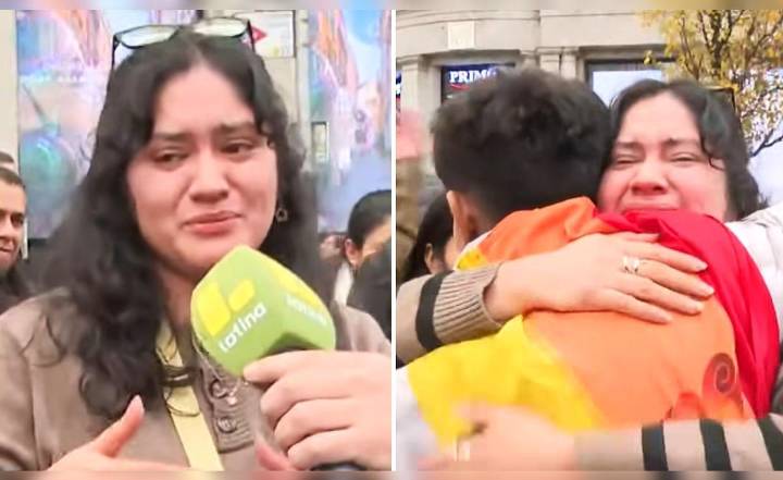 Joven peruana rompe en llanto al conocer a ‘Pol Deportes’ en Madrid: "Me llena de muchísimo orgullo"